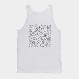 Platonic Solids (Black) Tank Top